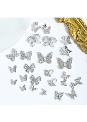 Nail Art Butterfly Jewelry 3D Super Flash Rhinestone Nail Decoration Opal Bow Zircon Rhinestone Butterfly Shape