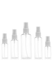 100pcs Clear Plastic Empty Spray Bottle 10ml/20ml/30ml/50ml/60ml/100ml Refillable Vial