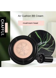 Moisturizing Air Cushion BB Cream Concealer Brightening Complexion Light Breathable CC Creams With Mushroom Head Powder Puff