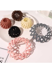 Resin Bird Nest Shape Headwear Hairpin Women Hair Accessories Adjustable Resin Bird Nest Expandable Hair Tie Clip