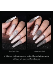 4pcs/set Nail Glitter Powder Silver Iridescent Efffect Sequins Nail Art Foils Nail Art Chrome Pigment Decoration