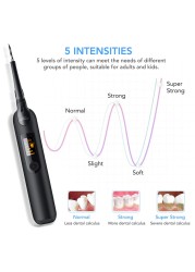 Electric Sonic Dental Scaler Dental Calculus Tartar Remover LED Display Teeth Cleaner Rechargeable Teeth Whitening Hygiene Tool