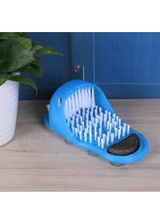 Plastic Bathing Massage Slippers Foot Cleaner Heel Scrub Foot Scrub Care Device