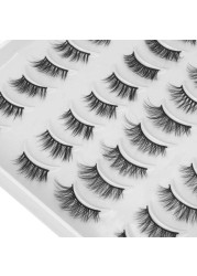 3D False Eyelashes Fluffy Handmade False Eyelashes Enlarge Comfortable Eyes For Dating Party Makeup