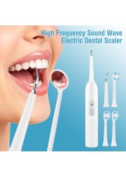 Ultra Sonic Dental Scaler Dental Oral Tartar Electric Teeth Sonic Calculus Remover Plaque Stains Cleaner Teeth Scaler