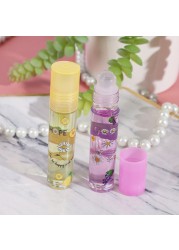 Random 6 Color Roll On Fruit Lip Balm Lip Oil Moisturizing Mirror Lip Gloss Transparent Lipstick Primer Cosmetic Makeup