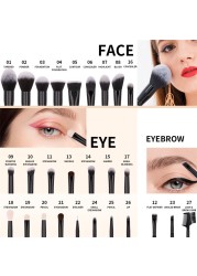 DUcare Makeup Brushes Set 8- 27pcs Powder Foundation Eyeshadow Synthetic Goat Hair Cosmetics Make Up Brush pinceaux de maquillage