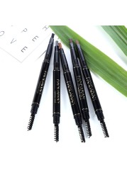 HANDAIYAN Double Ended Waterproof Eyebrow Pencil Long Lasting 5 Colors No Blooming Rotatable Paint Tattoo Eyebrow Pen TSLM1