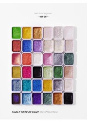 2022 New Mirror Nail Color Powder Solid Nail Gel Shiny Glitter Chrome Pigment Nail Nail Stickers Glitter