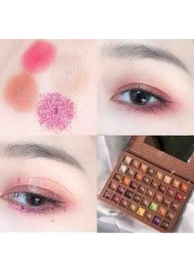 40 color eyeshadow palette super flash powder sequin pearlescent waterproof beginner earth color eyeshadow palette