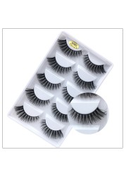 Wholesale eyelashes 20/30/50 boxes 5 pairs 3d mink lashes natural false eyelashes soft makeup fake eye lashes cilios g806 g800