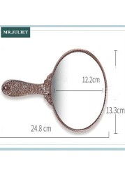 Princess mirror simple European beauty makeup portable handle mirror