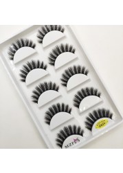 10/50 Boxes 37 Style 5 Pairs Natural 3D False Eyelashes Makeup Fake Eye Lashes Faux Cils Make Up Beauty Maquillaje Wholesale