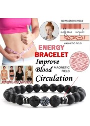 Simple Stone Beads Balance Bracelet Yoga Beads Couple Bracelets Bangles Health Care Jewelry For Women Men Gifts