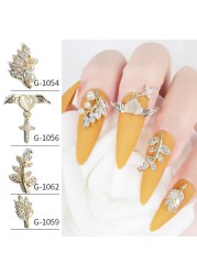 Japanese nail art zircon jewelry high-end luxury zircon real gold and color net red nail decoration G1047-G1070