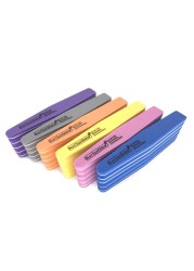 10pcs/lot Nail File Blocks Colorful 100/180 Sponge Washable Nail Sunshine Polish Sanding Buffer Manicure Tools Nails Accessories