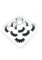 Lashes DD Curl 23-28mm Russian Volume Mink Lashes 3D Mink Eyelashes Lashes Reusable Fluffy False Lashes Russian