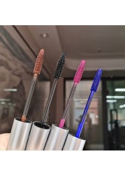 4 Color Thick Mascara Curling Lengthening Eye Lashe Waterproof Long Lasting Blue Pink Brown Quick Dry Mascara Eyes Makeup TSLM1