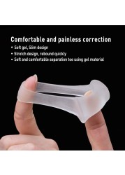 2pcs Toe Separator Insoles Ring Separation Hallux Valgus Correction Pad Foot Care Orthotic Foot Toe Valgus Correct