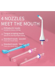 Portable Dental Water Jet IPX7 Oral Irrigator Waterproof Dental Water Thread USB Rechargeable Professional Water Flosser