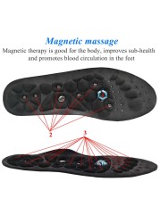 Magnetic Acupressure Massage Insoles For Foot Reflexology Pain Relief Health Massager Arch Support Shoe Soles Insert