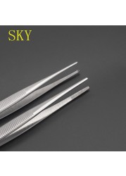 Stainless Steel Forceps Straight Head Elbow Accessories Forceps Tissue Forceps With And Without Hook With And Without Teeth