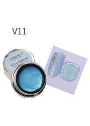 8ml Multi Shell Gel Nail Polish Semi Permanent Varnish UV Gel Base Top Coat for Nail Polish Gel DIY Nail Glitter Gel