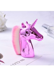 Nail Art Dust Brush for Unicorn Manicure Makeup Brush Brushes Fashion Gel Nail Decorations Nail Tools Material