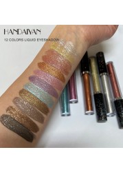 Makeup Black Glitter Liquid Eyeshadow Shimmer Diamond Shiny Eyeshadow Palette Lasting Shimmer Pigmented Eye Shadow Cosmetics