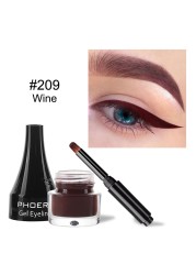 10 Colors Matte Eyeliner Gel With Brush Waterproof Quick Dry Long Lasting Eye Makeup Anti-sweat Eye Liner Cream