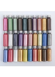 10/30 Color Cosmetic Grade Pearlescent Natural Mica Powder Mineral Epoxy Resin Dye Pearl Pigment For DIY Jewelry Crafts Making New