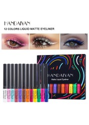 Hot Sale 12 Colors Fluorescent Eyeliner Kit Waterproof Eyeliner Kit Colorful Eyeliner Pencil Cosmetics Set