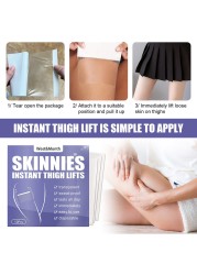 10pcs Invisible Leg Lift Stickers Latex Free Thigh Shaping Lift Slimming Tape Thigh Lift Firming Anti Cellulite Patches