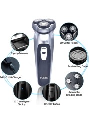 Men's Electric Shaver Beard Hair Trimmer Men's Shaver Men's Shaver Beard Shaver Hair Clipper Facial Hair Removal Machine: From Xiaomi Youpin