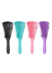 Women Hair Scalp Massage Comb Detangling Brush for Curly Hair Non-slip Rubber Octopus Hair Brush Comb Scalp Massage Styling Tool