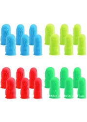 Finger Protector Non-slip Finger Guard Protect Fingers From Scald Cut High Temperature Resistant Silicone Cover 12pcs/set