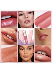 DEROL High Gloss Lipstick Mirror Water Glass Lip Gloss Moisturizing Blur Serum Sealant Oil Lip Gloss Sexy Women Makeup Cosmetics