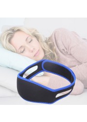 Anti Snoring Stop Snoring Chin Strap Apnea Jaw Strap Portability Comfortable Carrier Solution Sleep Support Belt