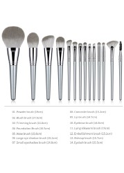 Luxury 14 Pieces Makeup Brushes Set Professional Cruelty Free Makeup Brushes Wooden Handle