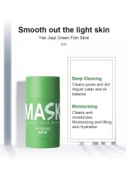 Deep Cleansing Solid Mud Mask Stick Smear Type Green Tea Mud Mask Moisturizing Anti Acne Blackhead Facial Skin Care