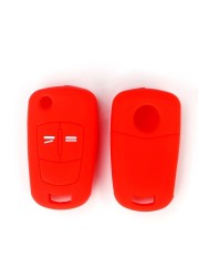 Hot Silicone Car Key Cover Case Shell Fob For Vauxhall Opel Corsa Astra Vectra Signum 2 Buttons Remote Key Shell