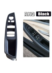 Right Hand Drive RHD For BMW 5 Series F10 F11 Beige Black Red Wine Oyster Car Interior Interior Door Handle Pull Panel Trim Cover