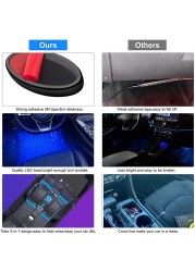 NLpearl RGB Galaxy LED Car Ambient Interior Light Usb Cigarette With App Remote Control Auto Foot Atmosphere Decorative Lamp