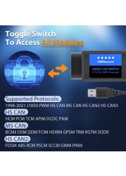 OBDResource ELM327 USB V1.5 FORScan for Ford Mazda Lincoln Mercury Coding ELMconfig FoCCCus HS MS CAN SWITCH F150 F250 F350 F450