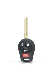 KEYYOU - car remote control key, car key for Nissan Rogue Versa Tiida, 2008 2009 2010 2012 2013 2014 2015 2016 315MHz, with ID46 chip