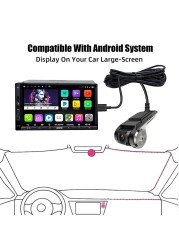 Car Dash Cam WiFi USB 2 in 1 1080P 170 Degree Wide Angle Dash Cam DVR ADAS Dashcam Android DVR Auto Recorder Night Version