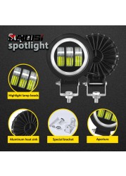 2pcs LED Work Light 12V 30W Fog Lights Waterproof 4x4 Offraod SUV Motorcycle Auto Car Auxiliary Headlight Led Round Car Lights