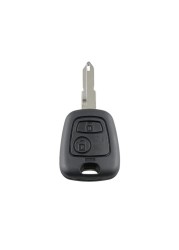 2 Buttons Car Remote Key Shell Fob Key Case With 206 Key Blade Micro Fit For Peugeot 106 107 206 207 306 307 406 407