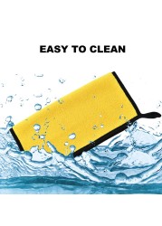 Microfiber Towel Car Windshield Accessories Car Dry Cleaning Rag Household Detailing Kitchen Towels Washing Tools Supplies