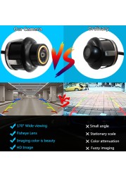 Smartour CCD AHD Car Camera 360 Degree Fisheye Lens Starry Night Vision HD Vehicle 22.5mm Punch Front Side Rear View Camera